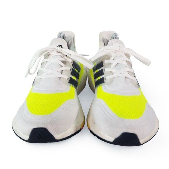 Adidas UltraBoost 21 'White Solar Yellow' Running Shoes FY0401 Women's 8 - Picture 3 of 12